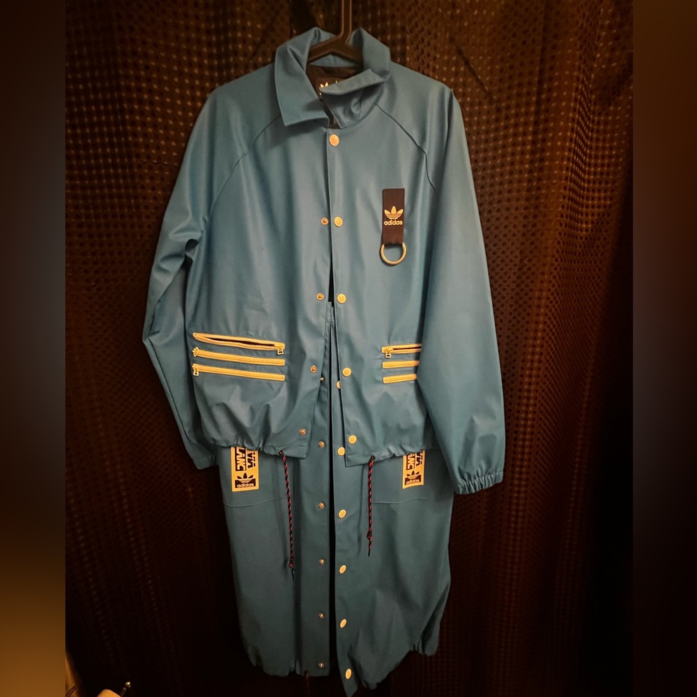 adidas Originals x Olivia Oblanc Convertible Trench Coat $250 Small